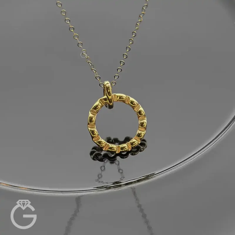 آویز طلای دایره کد 33928