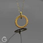 آویز طلای دایره کد 34051