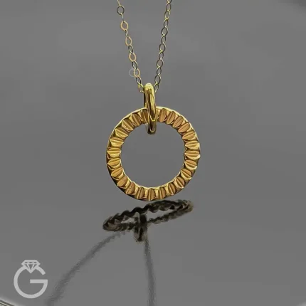 آویز طلای دایره کد 34051