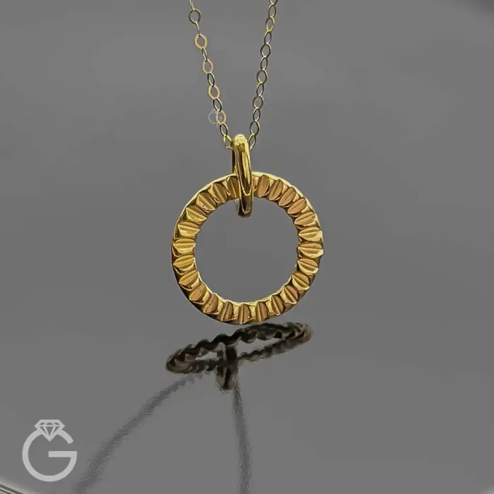 آویز طلای دایره کد 34051