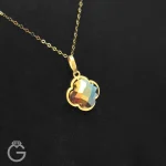 آویز طلای سواروسکی گل