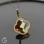 آویز طلای سواروسکی گل