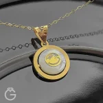 آویز طلای صدف طرح دار (6)