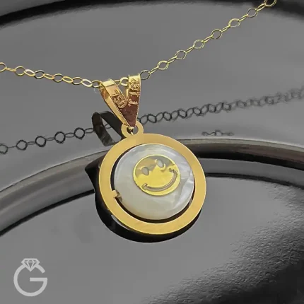 آویز طلای صدف طرح دار (6)