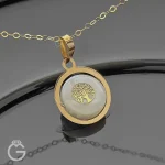 آویز طلای صدف طرح دار (6)