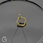 آویز طلای گل کد 33829