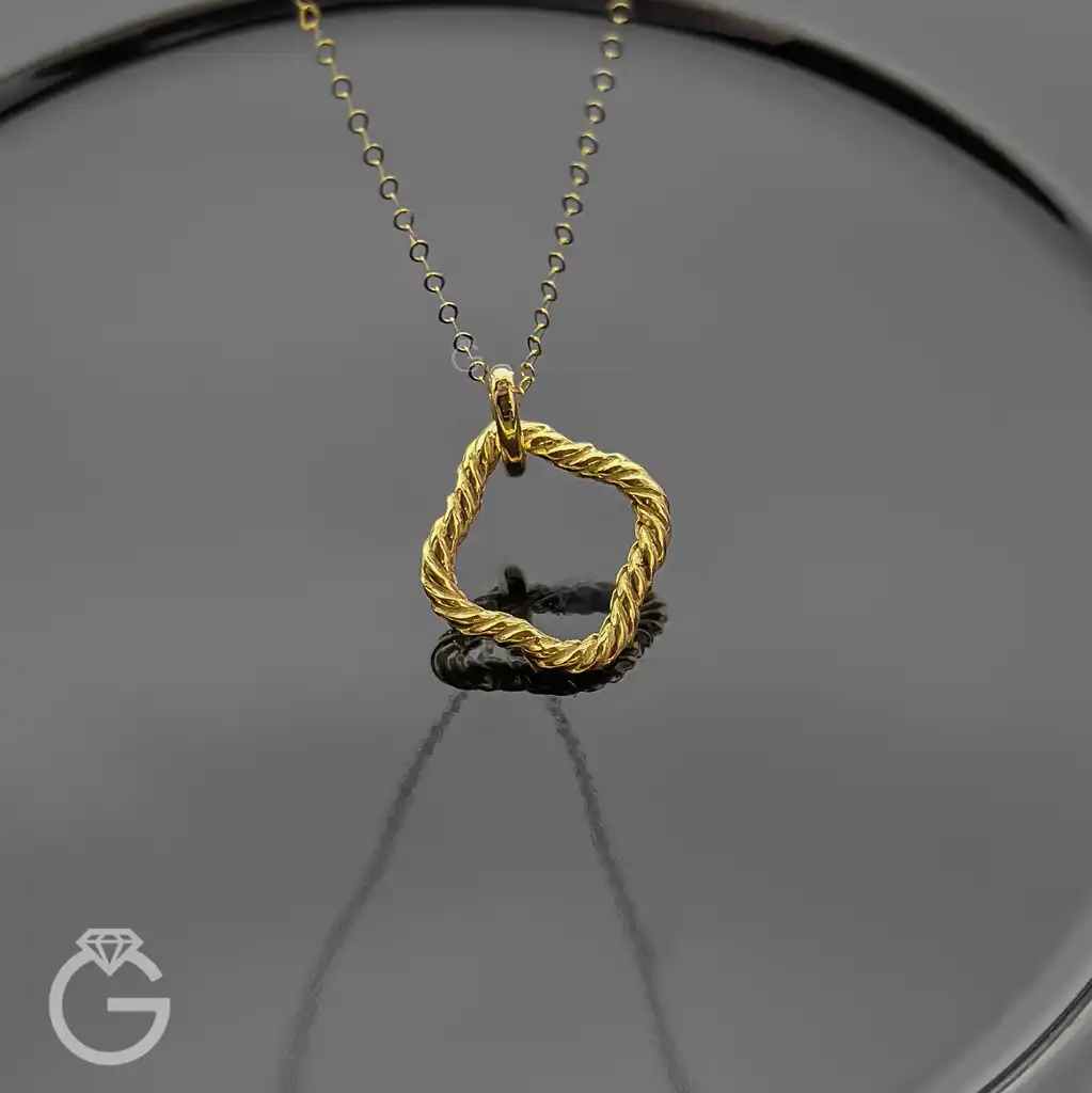 آویز طلای گل کد 33829 (1) آویز طلای گل کد 33829