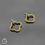 آویز طلای گل کد 33829