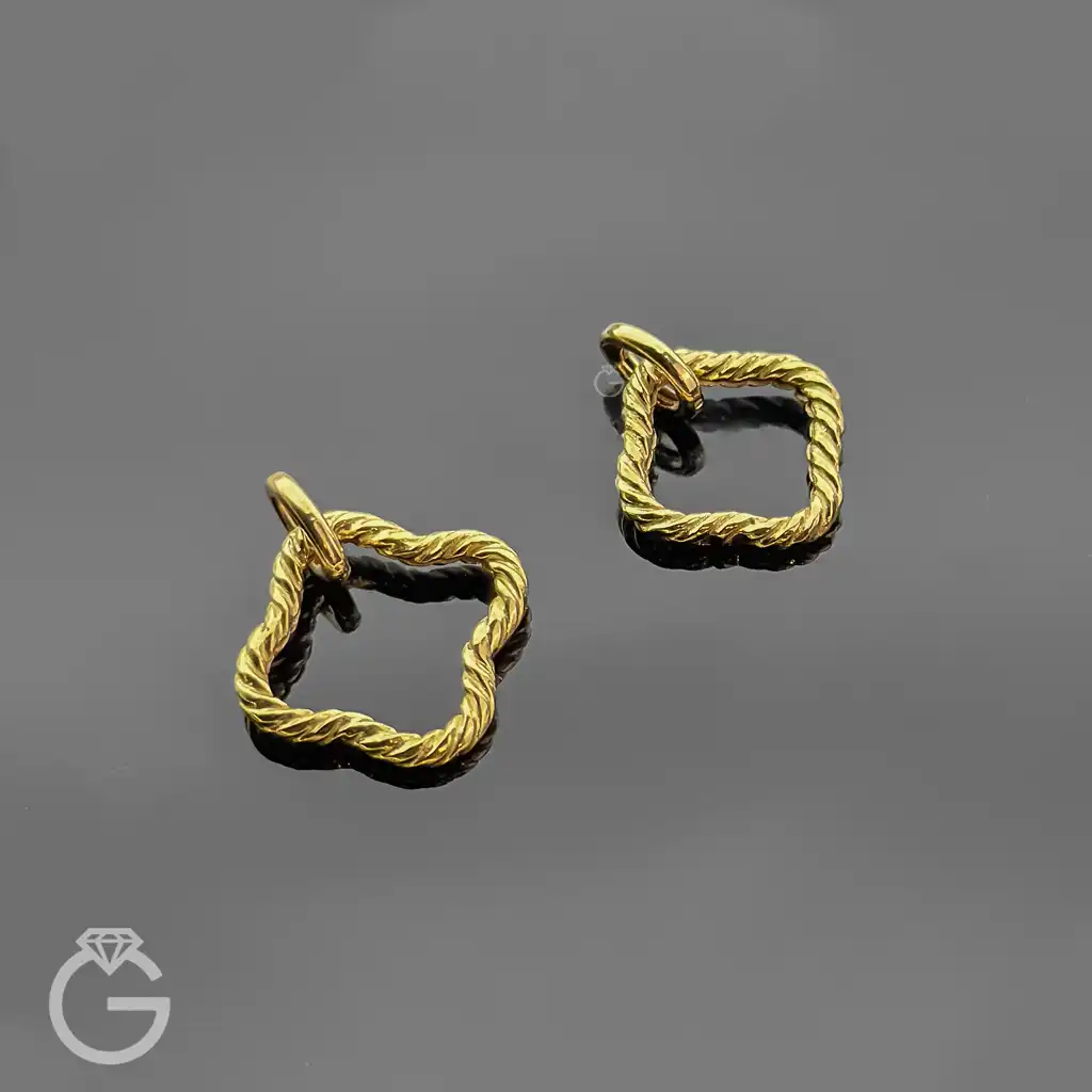 آویز طلای گل کد 33829 (11) آویز طلای گل کد 33829