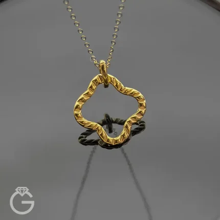 آویز طلای گل کد 33836