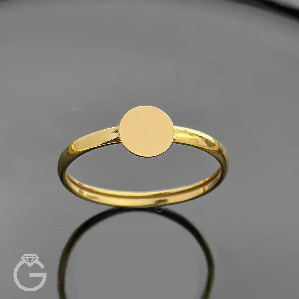 انگشتر طلای مینیمال دایره کد 33962 (11) انگشتر طلای مینیمال دایره کد 33962