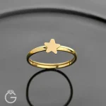 انگشتر طلای مینیمال ستاره کد 33945