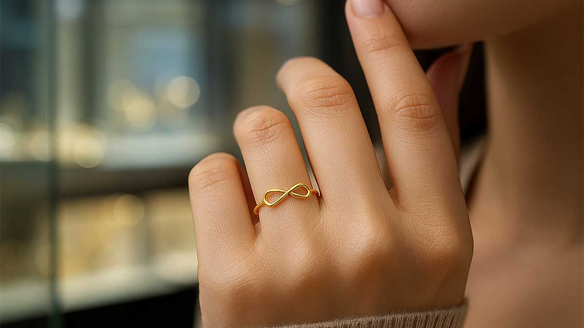 قیمت انگشتر بینهایت مفتولی در طلاگرام