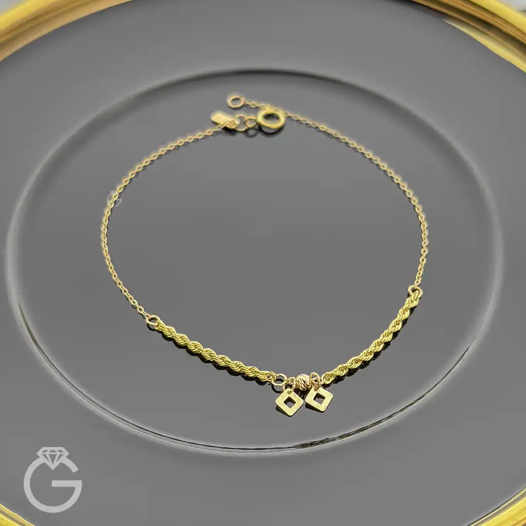 دستبند طلای لوکس کد 34256 (1) دستبند طلای لوکس کد 34256