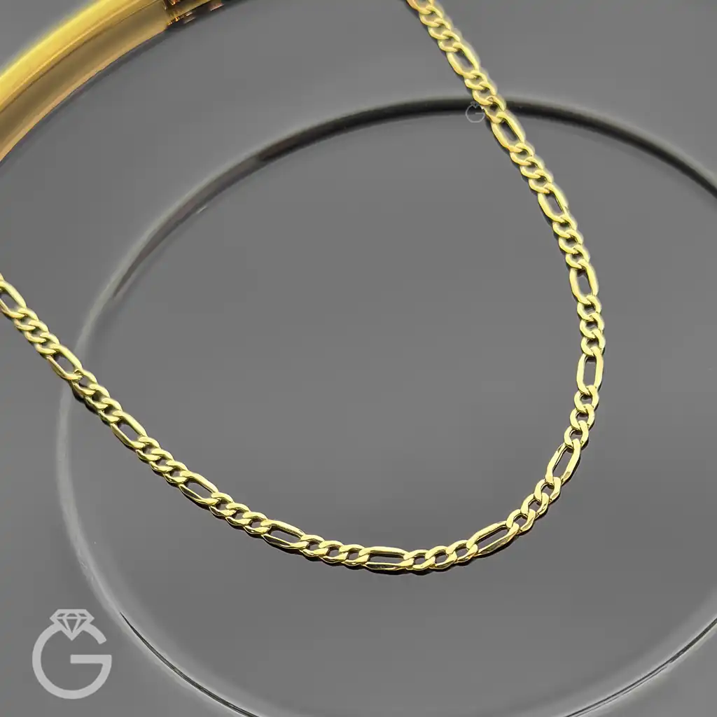 زنجیر طلای فیگارو قطر 3 (2) زنجیر طلای فیگارو قطر 3