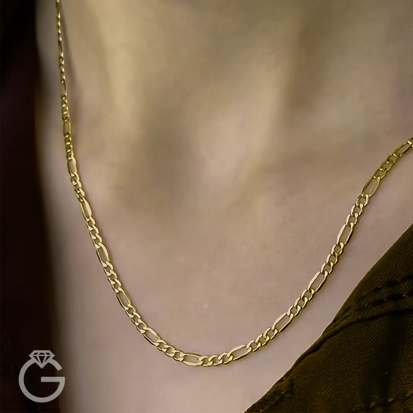 زنجیر طلای فیگارو قطر 3 زنجیر طلای فیگارو قطر 3