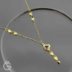 گردنبند طلای قلب لیزری متصل