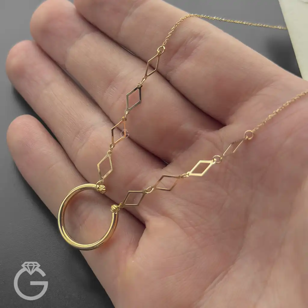 گردنبند طلای لوکس کد 34366 (3) گردنبند طلای لوکس کد 34366