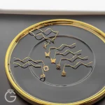 گوشواره طلای نیم بخیه ای