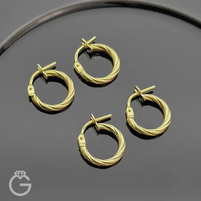 گوشواره طلای کلیپسی کد 34186