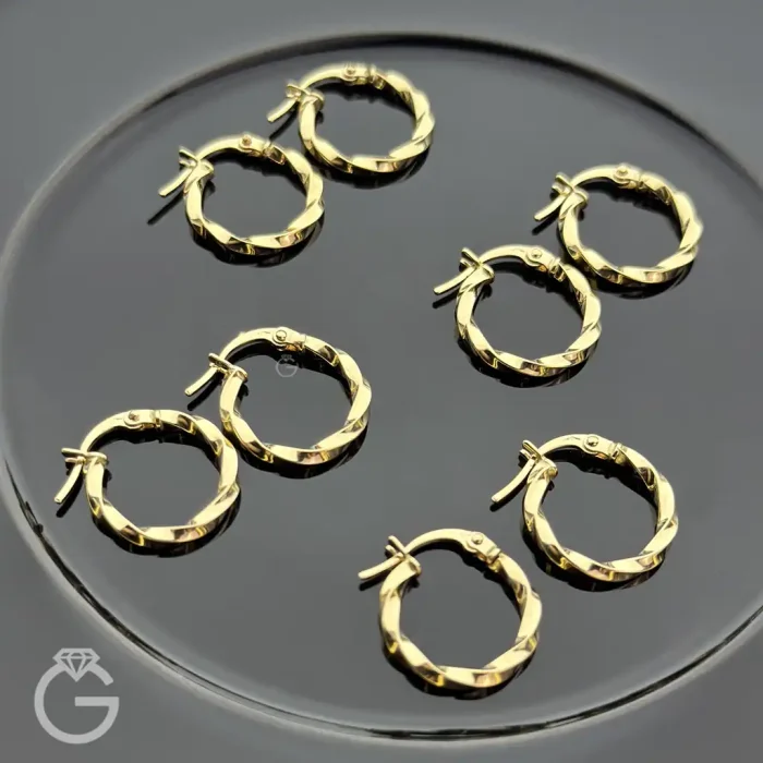 گوشواره طلای کلیپسی کد 34187