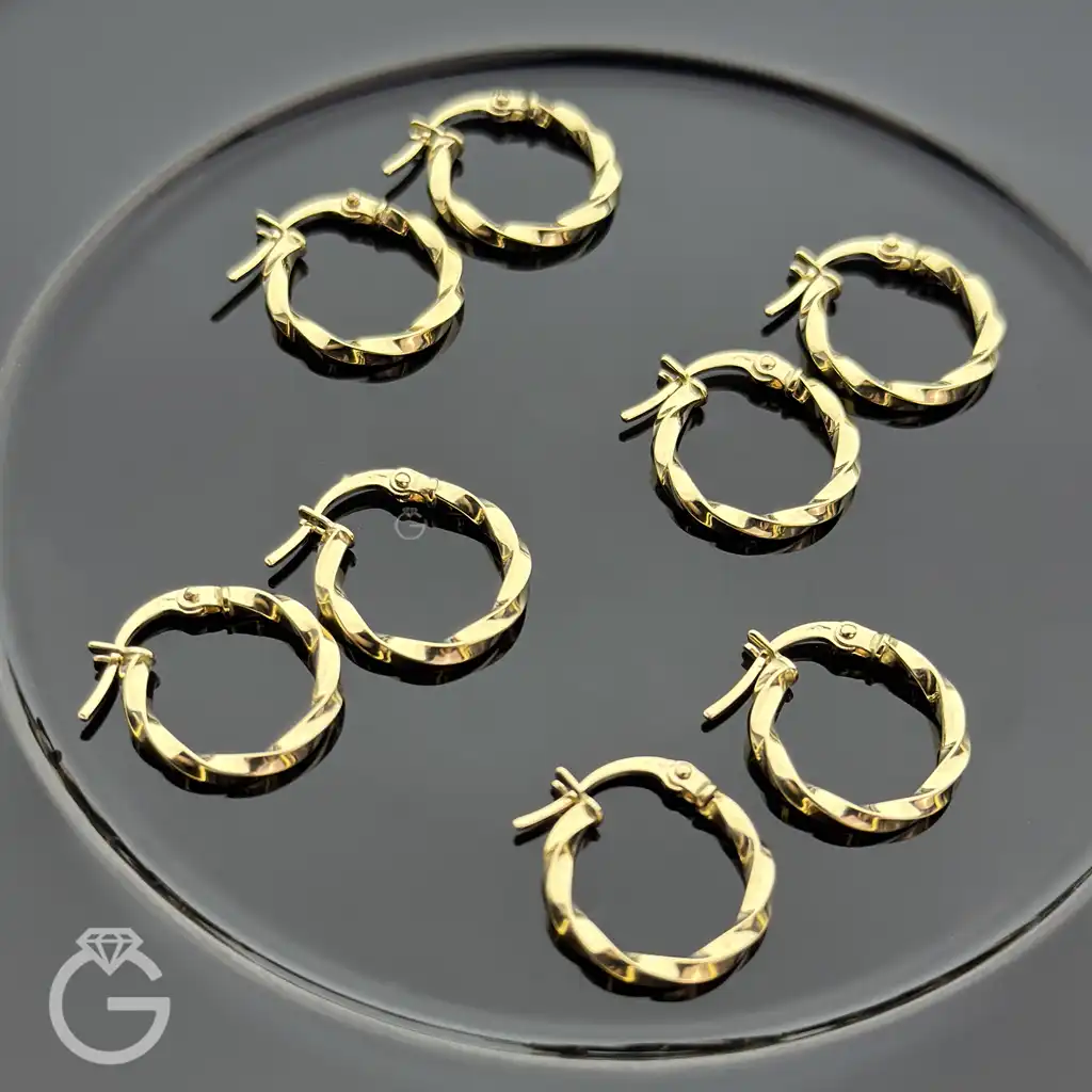 گوشواره طلای کلیپسی کد 34187 (3) گوشواره طلای کلیپسی کد 34187