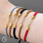 دستبند طلا مارشال برگ زیتون