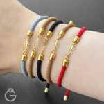 دستبند طلا مارشال برگ زیتون