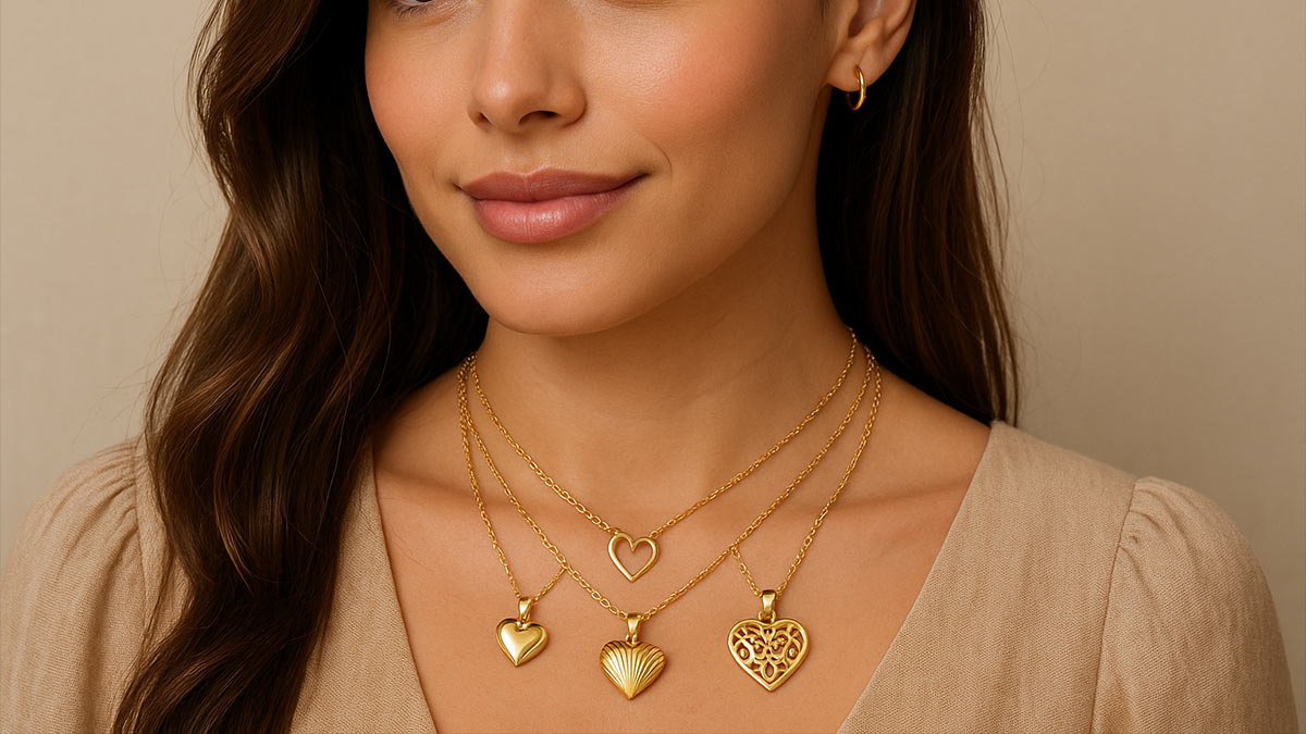 مدل های محبوب پلاک قلب طلا؛ تلفیق عشق و درخشش!