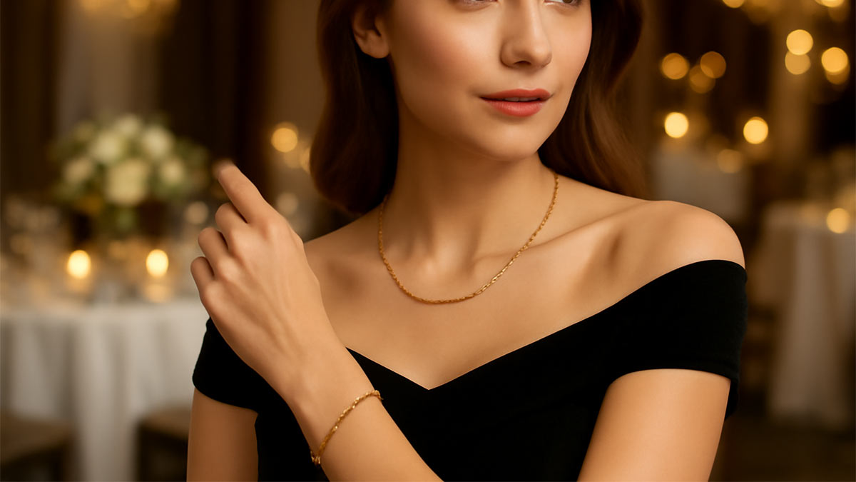 انتخاب نوع گردنبند و دستبند طلا بر اساس استایل شخصی