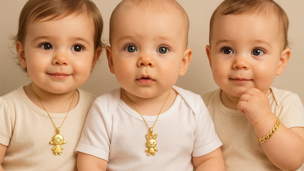 بهترین مدل های طلا برای کودکان | درخششی که حق هر نوزادی است!