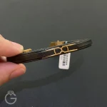 دستبند طلا چرم اسپرت35997