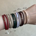 دستبند طلا چرم بینهایت کد 36258