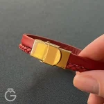 دستبند طلا چرم بینهایت کد 36258