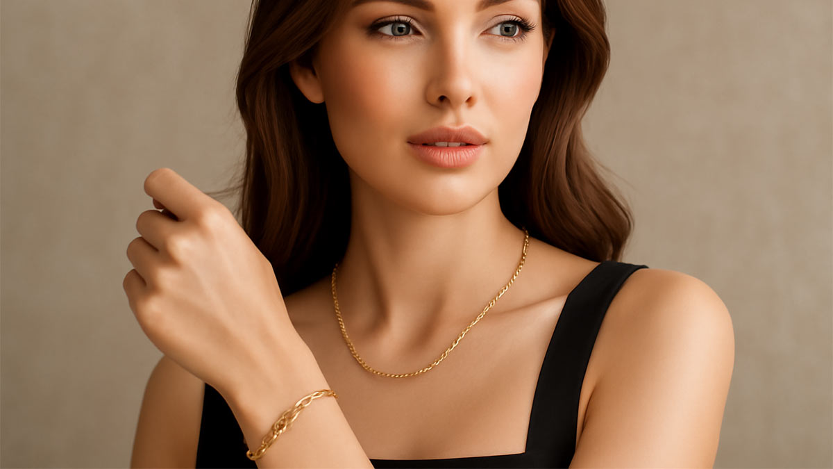 راهنمای ست گردنبند و دستبند طلا