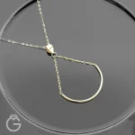 آویز طلا مینیمال زنجیری