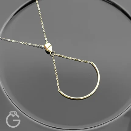 آویز طلا مینیمال زنجیری