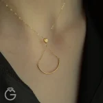 آویز طلا مینیمال زنجیری