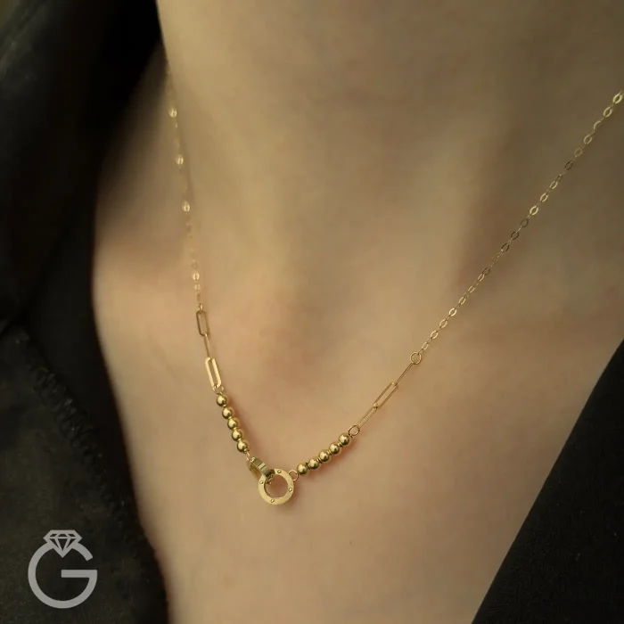 گردنبند طلا کارتیه و هرمس