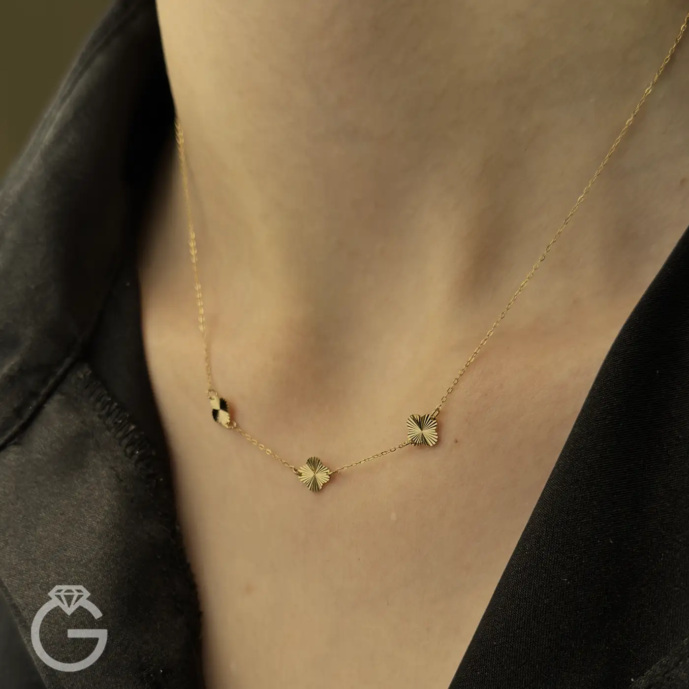 IMG_2528 گردنبند طلا ونکلیف تراش متصل