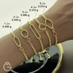 دستبند طلا مارشال لوکس