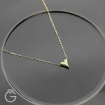 گردنبند طلا قلب دامله