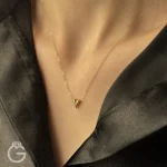 گردنبند طلا قلب دامله