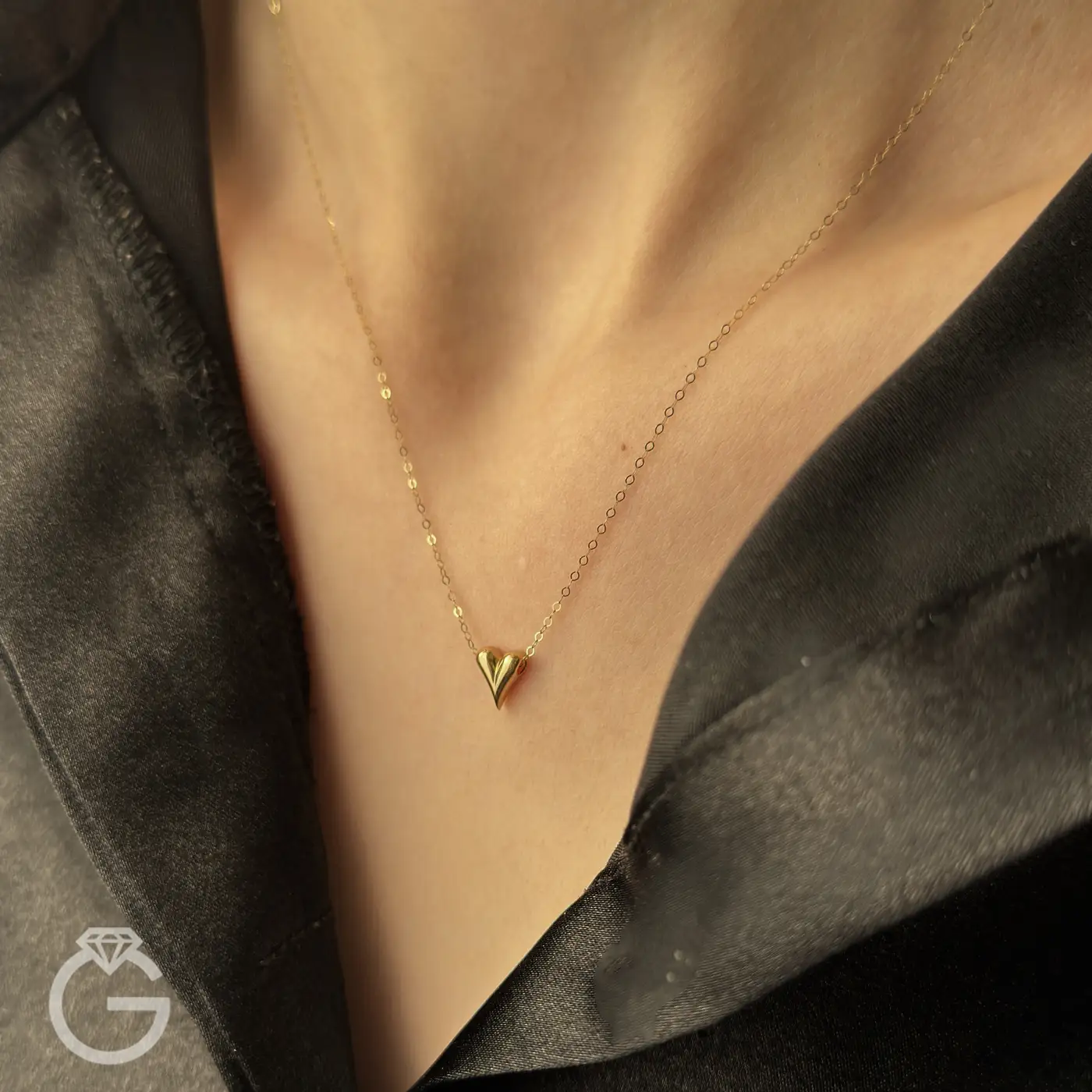 IMG_2550 گردنبند طلا قلب دامله