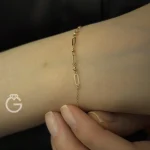 دستبند طلا مینیمال کد : 36627