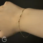 دستبند طلا مینیمال کد : 36627