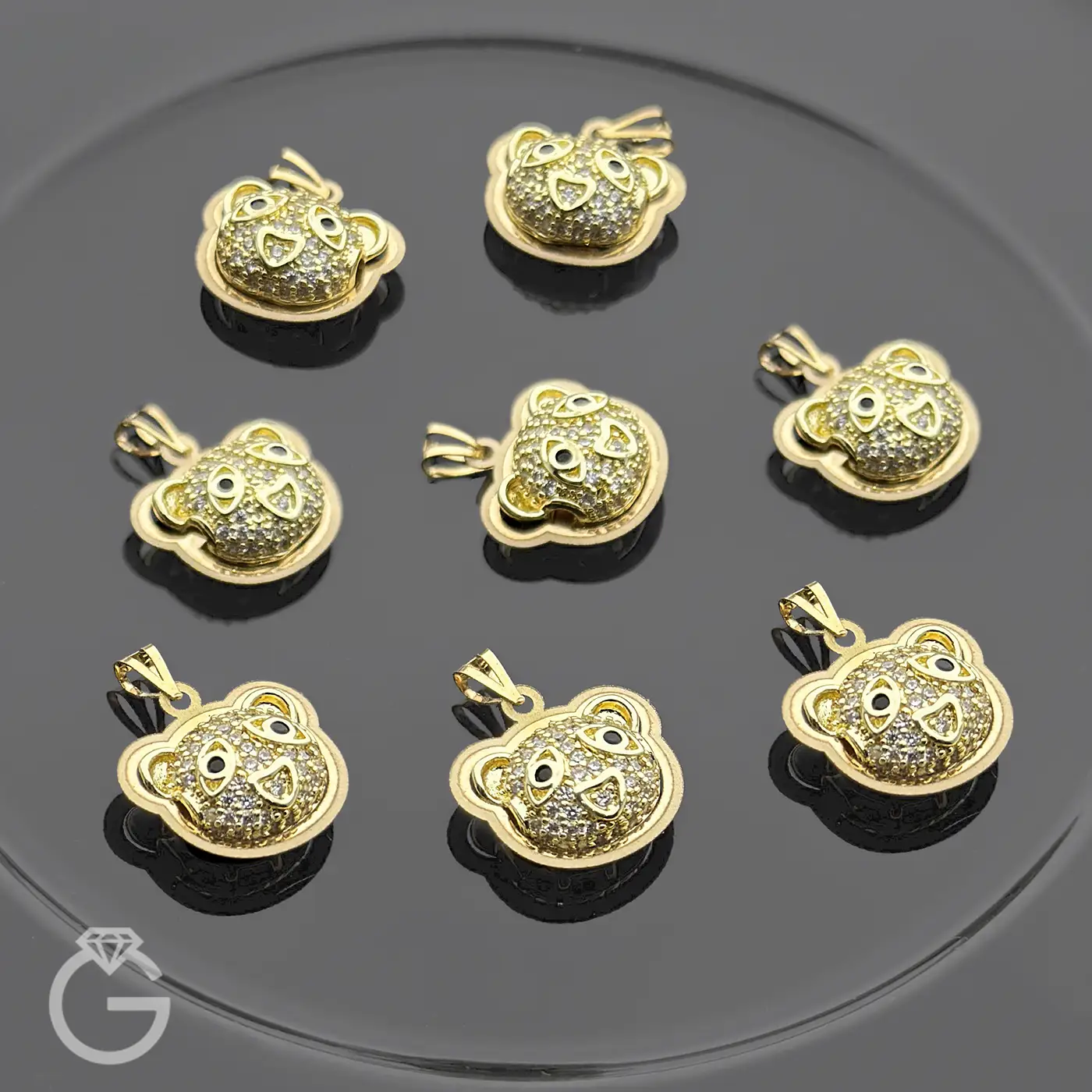 آویز طلای سواروسکی پاندا آویز طلای سواروسکی پاندا