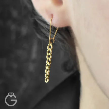 گوشواره طلای عصایی کارتیه