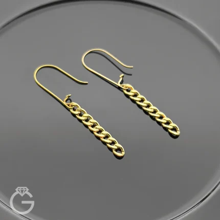 گوشواره طلای عصایی کارتیه