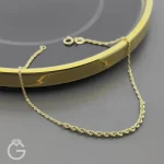 دستبند طلای طنابی کونیک